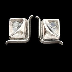 Antonio Pineda sterling silver moonstone earrings
